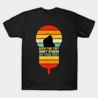 Lamp  The Test Dont Stress Do Your Best Test Day T-Shirt